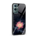 Pink Flower  Glass Back Phone Case - Image 2