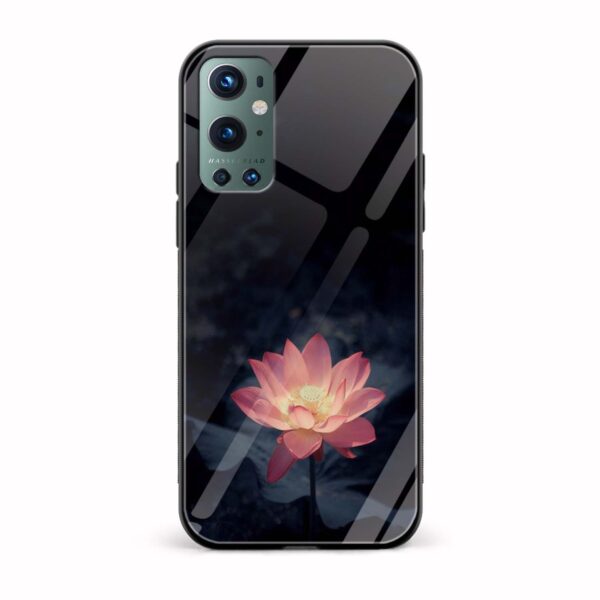 Pink Flower  Glass Back Phone Case