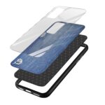 Denim Textured Glass Back Phone Case - Image 3