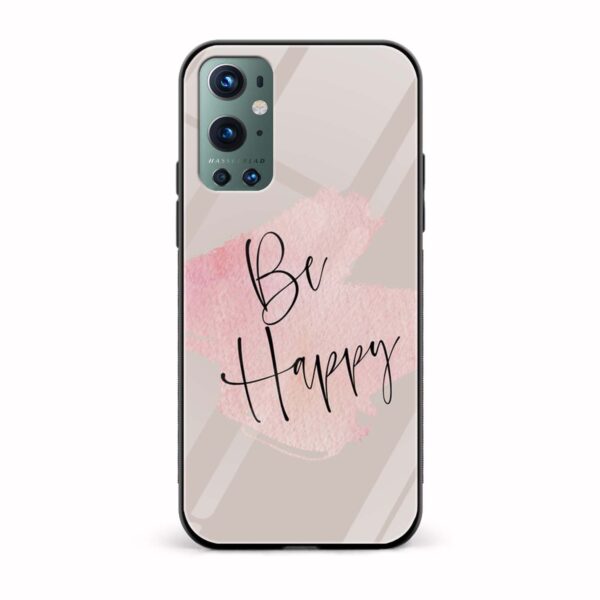 Be Happy Glass Back Phone Case