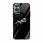 Hustle-Black  Glass Back Phone Case