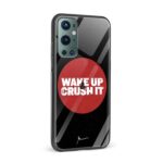 Wake Up and Crush It Glass Back Phone Case - Image 2