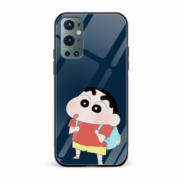 Shin Chan  Glass Back Phone Case