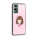 Dreaming Girl  Glass Back Phone Case - Image 2