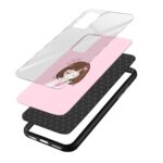 Dreaming Girl  Glass Back Phone Case - Image 3
