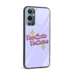 Too Cute Too Care Glass Back Phone Case - Image 2