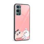 Shiro and Shin Chan Glass Back Phone Case - Image 2