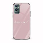 Love Pink  Glass Back Phone Case