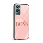 I'm the Boss Glass Back Phone Case - Image 2