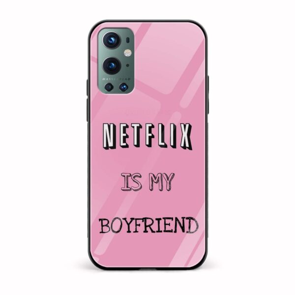 Netflix Is My Boyfriend Glass Back Phone Case