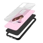 BadAss Girl  Glass Back Phone Case - Image 3