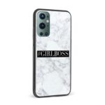 Girl Boss Marble  Glass Back Phone Case - Image 2