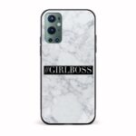 Girl Boss Marble  Glass Back Phone Case