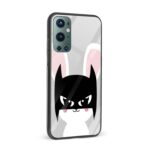 Bat Cat Glass Back Phone Case - Image 2