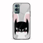 Bat Cat Glass Back Phone Case