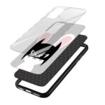 Bat Cat Glass Back Phone Case - Image 3
