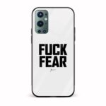 Fuck Fear Glass Back Phone Case