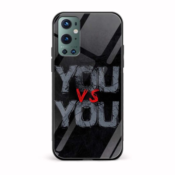 You VS You Glass Back Phone Case