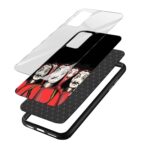 Money Heist Masks  Glass Back Phone Case - Image 3
