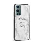 Oh Darling You Are Everything Marble  Glass Back Phone Case - Image 2