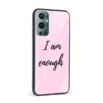 I am Enough Glass Back Phone Case - Image 2