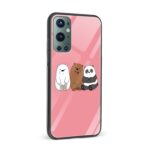 Bare Bears  Glass Back Phone Case - Image 2