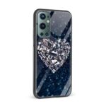 Diamond Shaped Heart Glass Back Phone Case - Image 2