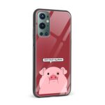 Don't touch my Phone Glass Back Phone Case - Image 2