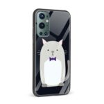 Cat With A Bow Glass Back Phone Case - Image 2