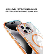 Premium Shockproof MagSafe Clear Phone Case With Camera Ring Stand - Image 5