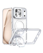 Premium Shockproof MagSafe Clear Phone Case With Camera Ring Stand - Image 8