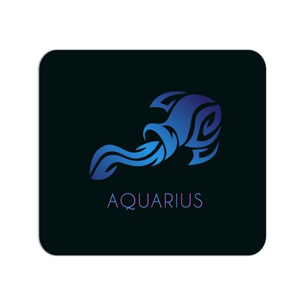 Zodiac Sign-AQUARIUS  Printed Mouse Pad