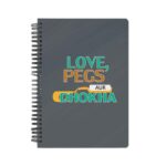 Love,Pegs Aur Dhokha  Printed Notebook