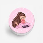 BadAss Girl  Printed Phone Grip Holder & Stand - Image 2