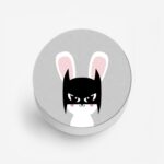 Bat Cat Printed Phone Grip Holder & Stand - Image 2