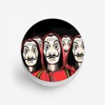 Money Heist Masks  Printed Phone Grip Holder & Stand - Image 2