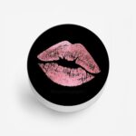 Pink Lips  Printed Phone Grip Holder & Stand - Image 2