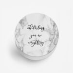 Oh Darling You Are Everything Marble  Printed Phone Grip Holder & Stand - Image 2