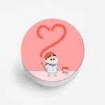 I Love Shin Chan Printed Phone Grip Holder & Stand - Image 2