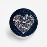 Diamond Shaped Heart Printed Phone Grip Holder & Stand - Image 2