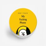 Don't Touch My Fucking Phone Printed Phone Grip Holder & Stand - Image 2