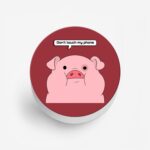 Don't touch my Phone Printed Phone Grip Holder & Stand - Image 2