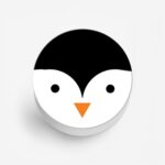 Cute Penguin Face  Printed Phone Grip Holder & Stand - Image 2