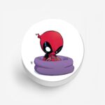 Deadpool - Animated Print Printed Phone Grip Holder & Stand - Image 2