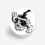 Coffee Printed Phone Grip Holder & Stand - Image 2