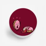 Feminine - Donut Printed Phone Grip Holder & Stand - Image 2