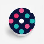 Feminine - Polka Dot Printed Phone Grip Holder & Stand - Image 2