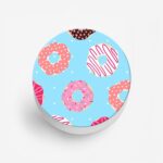 Feminine - Donut Printed Phone Grip Holder & Stand - Image 2