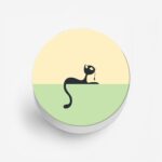 Feminine - Cat Printed Phone Grip Holder & Stand - Image 2