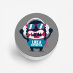 Typography Printed Phone Grip Holder & Stand - Image 2